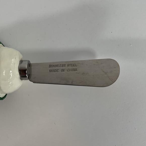 St. Nicholas Square Button Up Holiday Snowman Dip Mix Set Ceramic Bowl Spreader - Picture 10 of 13